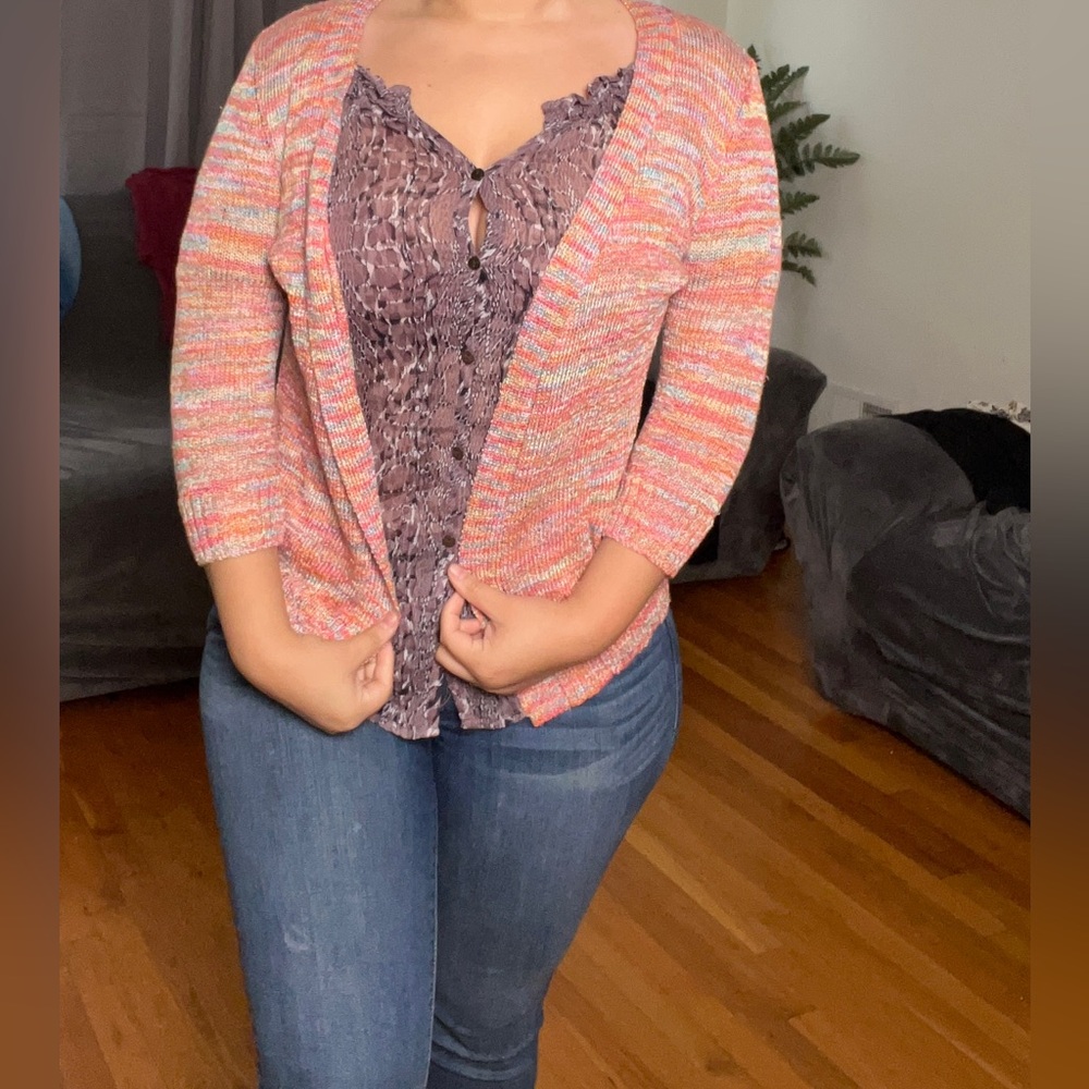Colorful cardigan